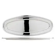 Plateau ovale inox